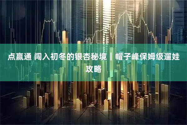 点赢通 闯入初冬的银杏秘境｜帽子峰保姆级遛娃攻略