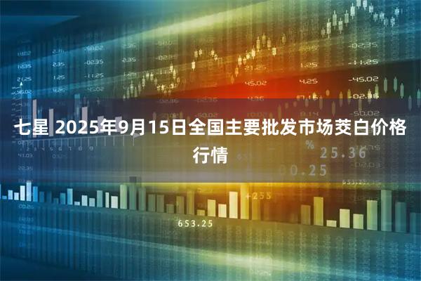 七星 2025年9月15日全国主要批发市场茭白价格行情