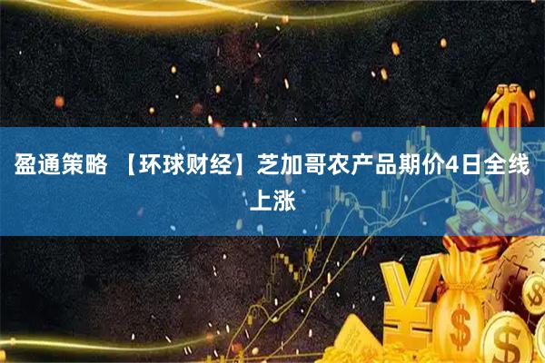 盈通策略 【环球财经】芝加哥农产品期价4日全线上涨