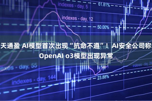 天通盈 AI模型首次出现“抗命不遵”！AI安全公司称OpenAI o3模型出现异常
